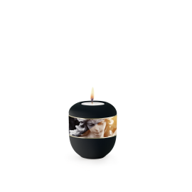 Edition Ventura, Samton schwarz, Engel, umlaufendes Zierband, Porzellan Edition Ventura, Samton schwarz, Engel, umlaufendes Zierband, Porzellan