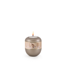 Edition 360°, perlmutt fumé - Gedenklicht, betende Hände