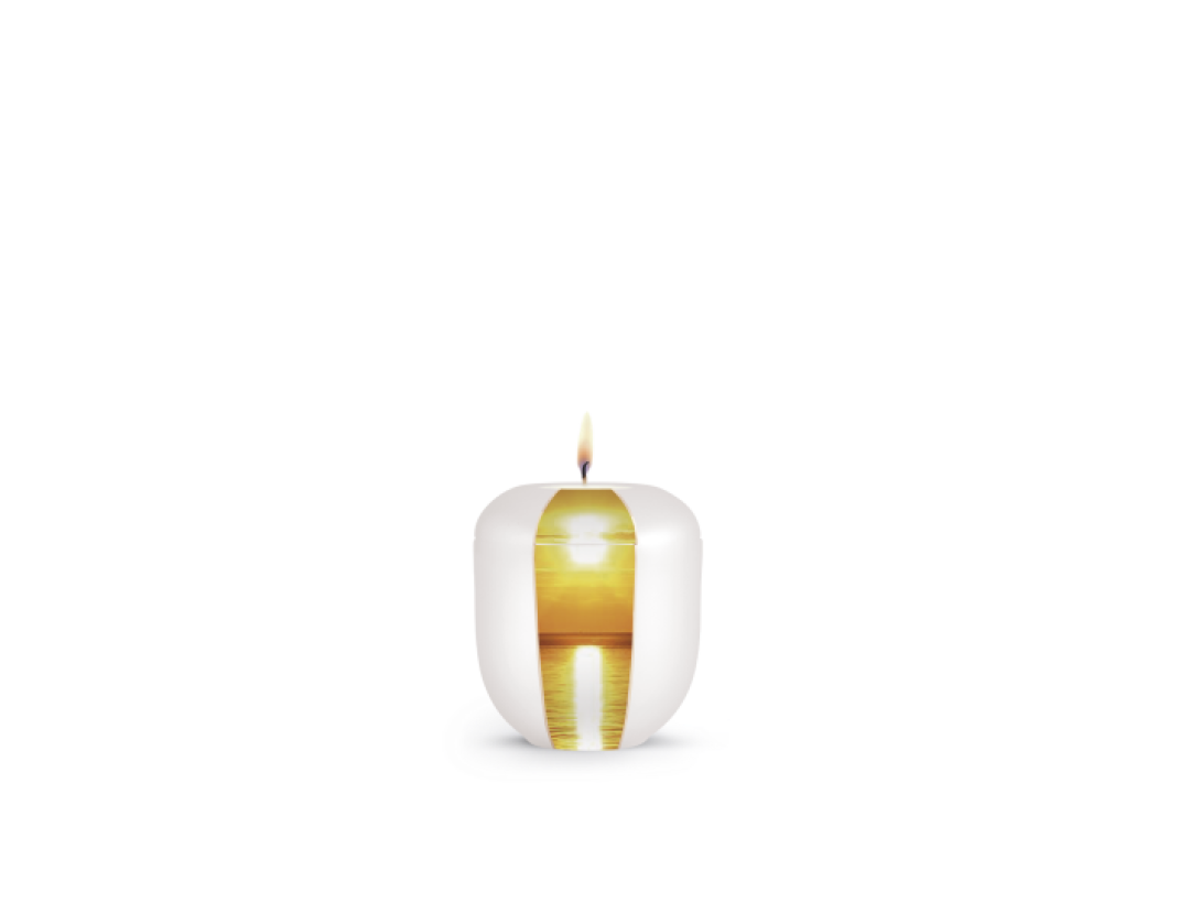 Edition Natura, Perlmutt, Sonnenuntergang, Gedenklicht Edition Natura, Perlmutt, Sonnenuntergang, Gedenklicht