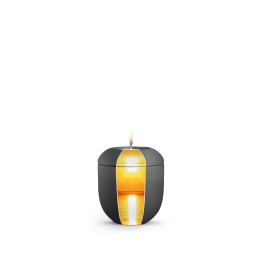 Edition Natura, Samtton anthrazit, Sonnenuntergang, Gedenklicht