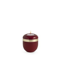 Edition Alicante, hochglanz rubin, Goldstreifen, Gedenklicht