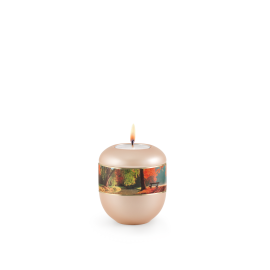 Edition 360°, perlmutt apricot - Gedenklicht, Bank am Fluss