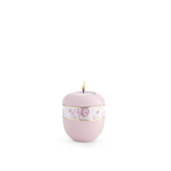 Edition Pastell, Soft-Touch-Oberfläche, Rosa, Rosendekor, Gedenklicht