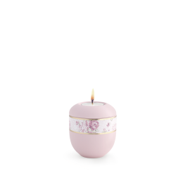 Edition Pastell, Soft-Touch-Oberfläche, Rosa, Rosendekor, Gedenklicht Edition Pastell, Soft-Touch-Oberfläche, Rosa, Rosendekor, Gedenklicht