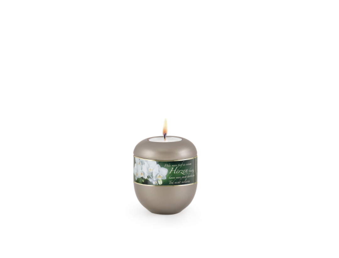 Edition Poesie, perlmutt fumé - Gedenklicht, Orchidee, Was man tief in seinem… Edition Poesie, perlmutt fumé - Gedenklicht, Orchidee, Was man tief in seinem…