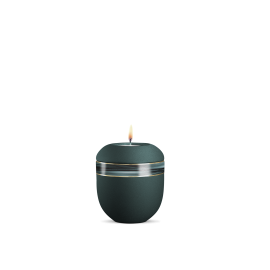 Gedenklicht, Infinity Sorrento, velvet Petrol, Wellendekor