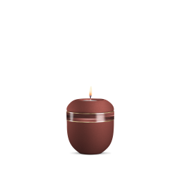 Gedenklicht, Infinity Sorrento, velvet Rubin, Wellendekor