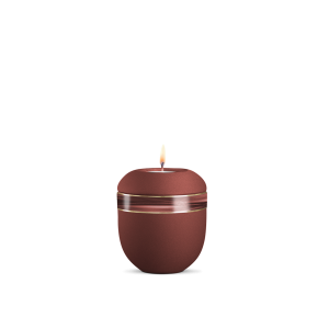 Gedenklicht, Infinity Sorrento, velvet Rubin, Wellendekor