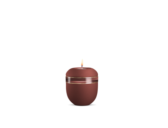 Gedenklicht, Infinity Sorrento, velvet Rubin, Wellendekor