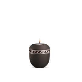 Gedenklicht, Infinity Torino, velvet Siena, Intarsiendekor Wellen