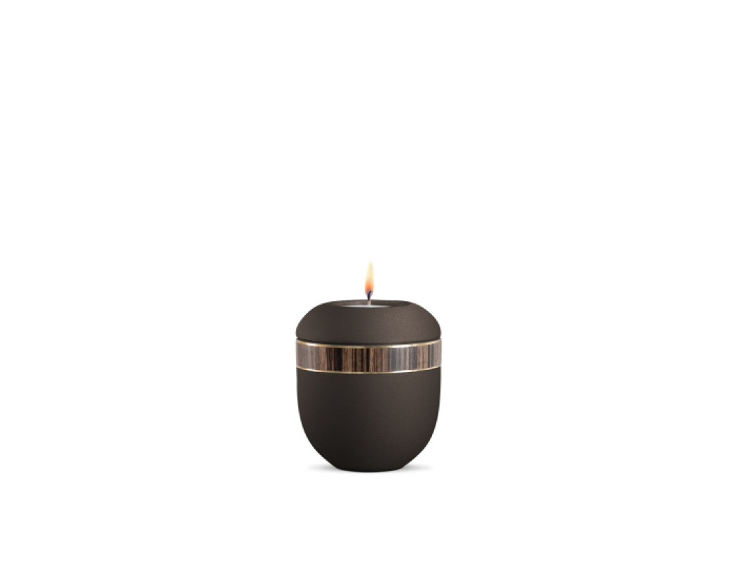 Gedenklicht, Infinity Foresta, velvet Siena, Zebranodekor