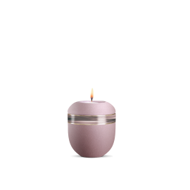 Gedenklicht, Infinity Sorrento, velvet Rosé, Wellendekor