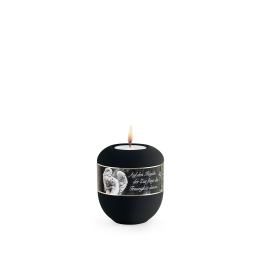 Edition Poesie, Samtton tiefschwarz - Gedenklicht, Engel , Auf den Flügeln…