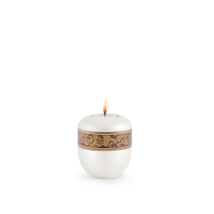 Edition Antiqua, perlmutt - Gedenklicht, Dekor Feder