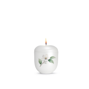 Edition Aurelia, Perlmutt weiss, Apfelblüte, Gedenklicht