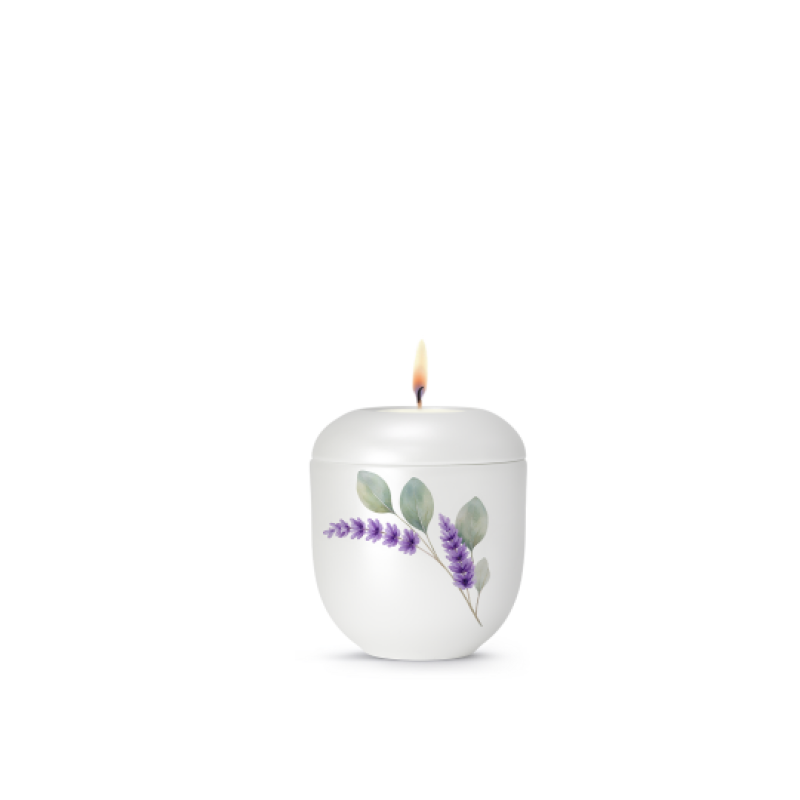 Edition Aurelia, Perlmutt weiss, Lavendel, Gedenklicht