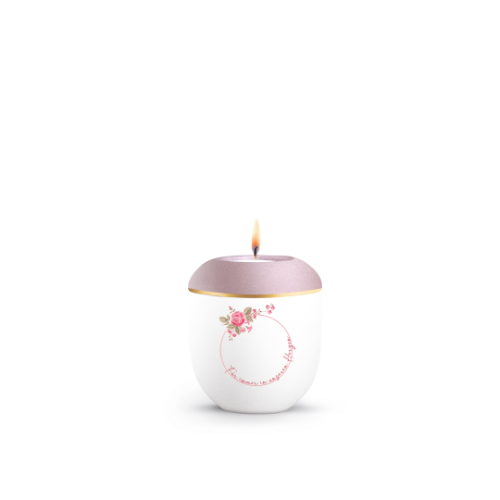 Edition Pure Blossom, Rosé, "Für immer in unseren Herzen", Gedenklicht