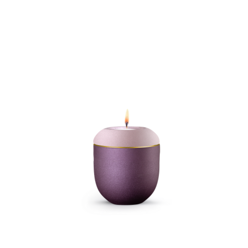 Edition Blomera, Berry/Rosé, Goldband, Gedenklicht