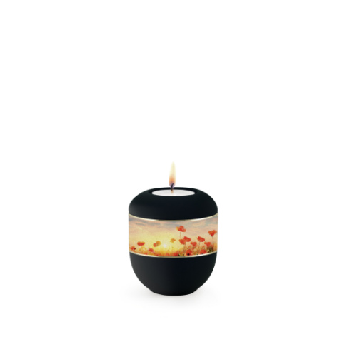 Edition Ventura, Samton schwarz, PEKA Motiv Mohn, Gedenklicht