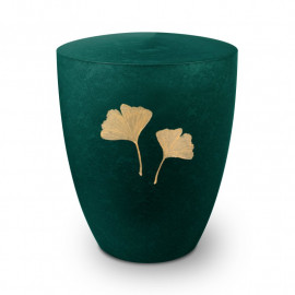 Genesis Gravur Ginkgoblatt Grün