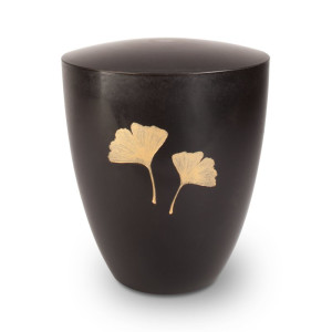 Genesis Gravur Ginkgoblatt Schwarz