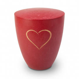 Genesis Gravur Herz Purpurrot