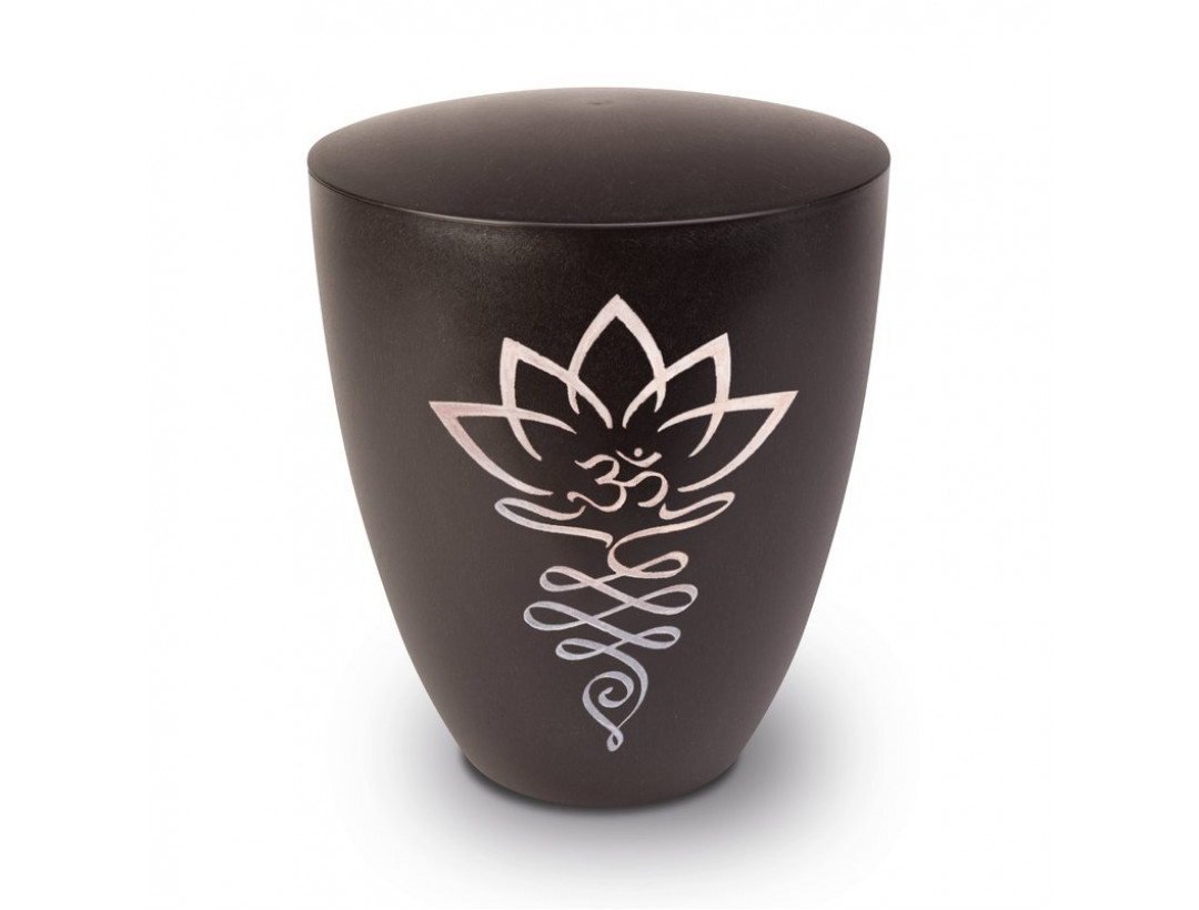 Genesis Gravur Lotusblüte Schwarz