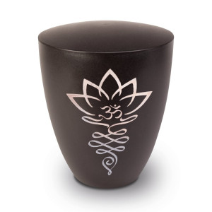 Genesis Gravur Lotusblüte Schwarz