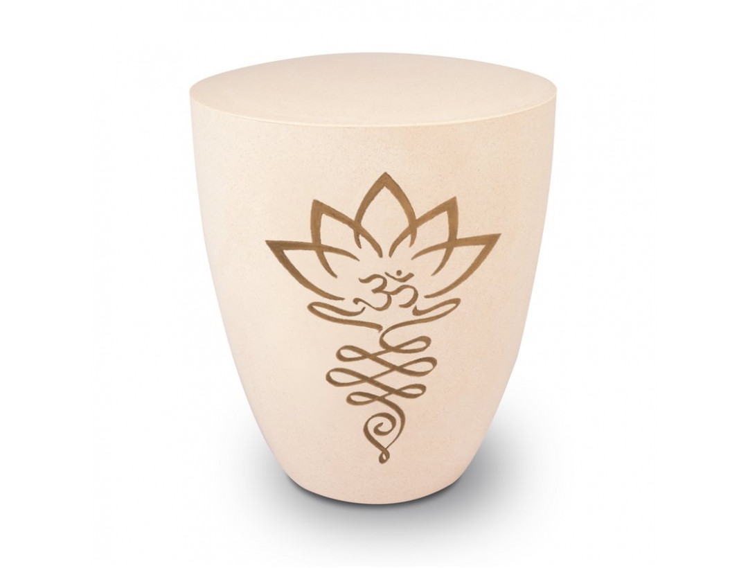 Genesis Gravur Lotusblüte Weiß