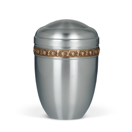 Stahlurne, ZIHESTA, Messing Rosenband