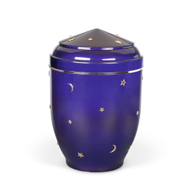 Kinderurne, Kobalt-Blau, Goldband, Sonne, Mond, Sterne