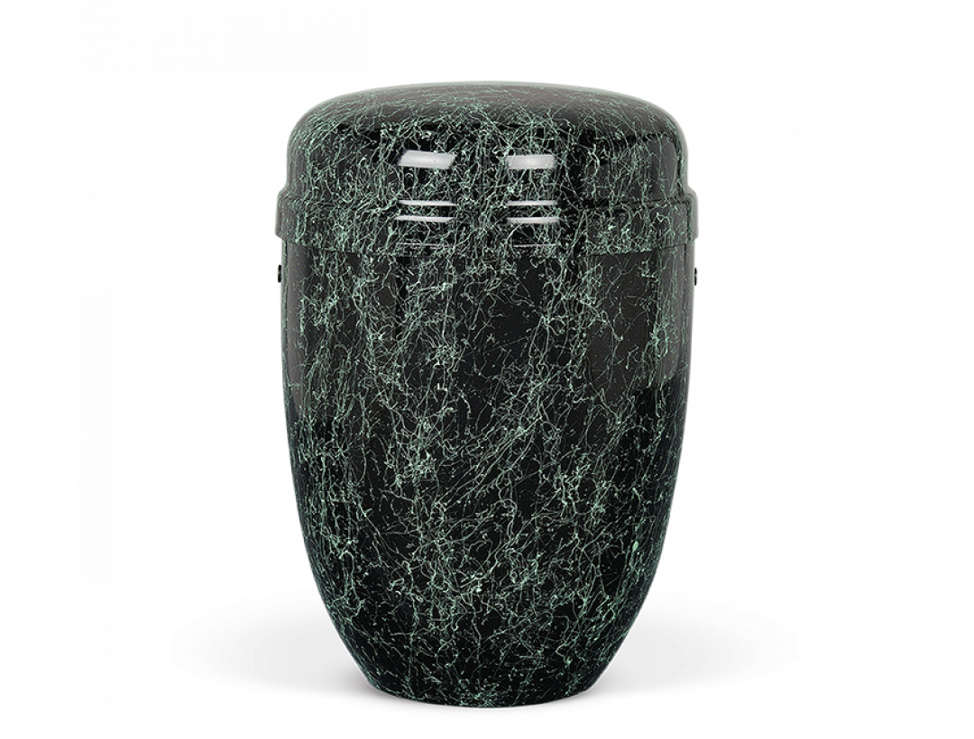 Stahlurne, Grün patiniert