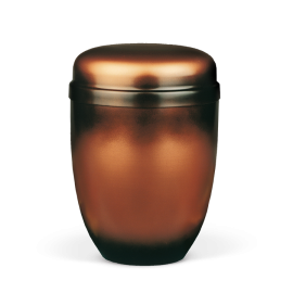 Stahlurne, Kupferfarbig Patiniert