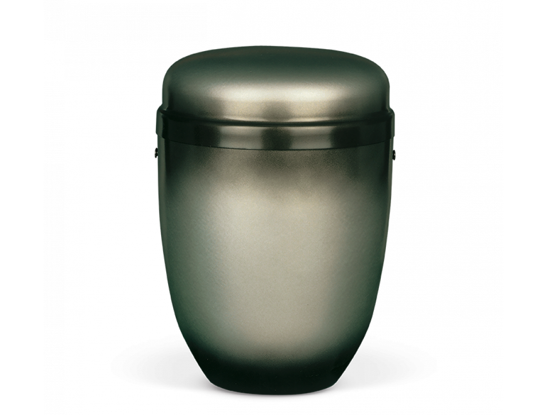 Stahlurne, Grau patiniert