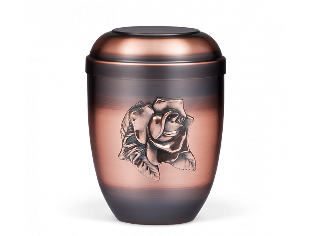 Urne-CUPATAN, Kupfer Rose