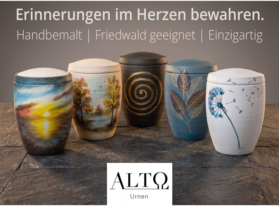 Einzigartige Urnen aus Keramik von Alto