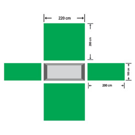Grabmatten Typ „K“, Satz Nr. 4 ohne Haken 