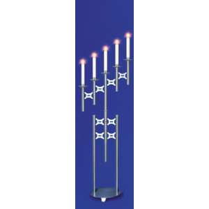 Leuchter, 5-lichtig, höhenverstellbar 
