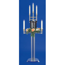 Urnenkandelaber inkl. Urnentrage und Steck-Leuchter 
