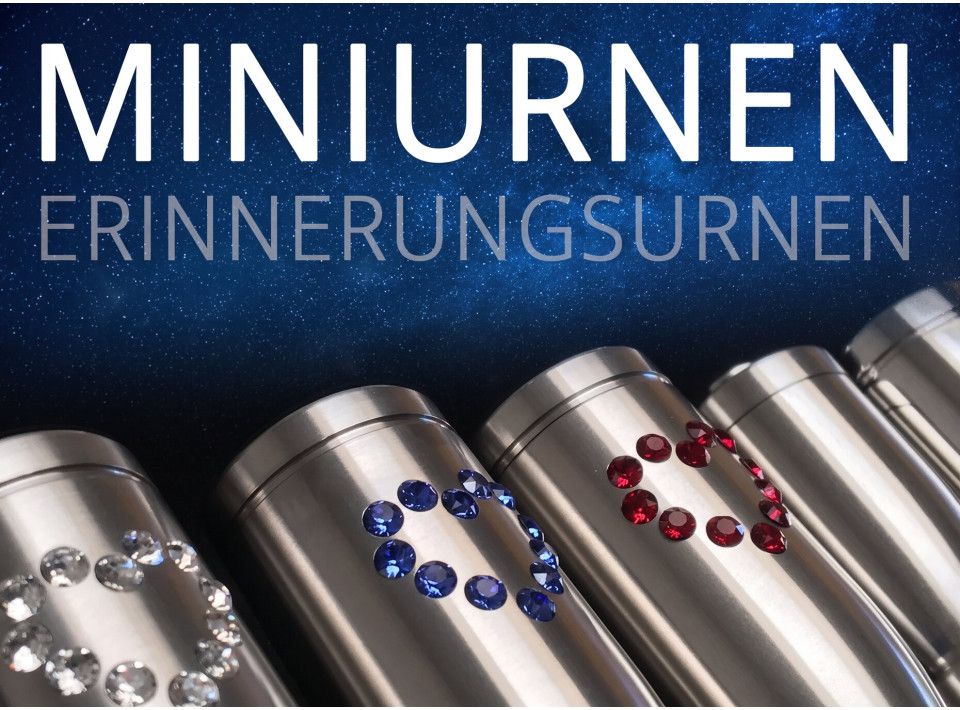 Miniurnen mit Swarovski-Steinen