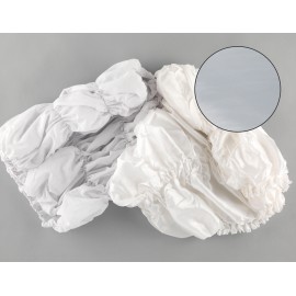 Bespannung Glanzseide Eiskrepp grau