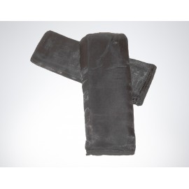 Dekostoffe Organza - Anthrazit