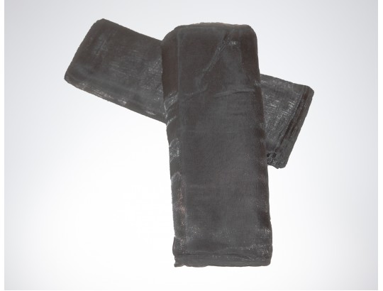 Dekostoffe Organza - Anthrazit