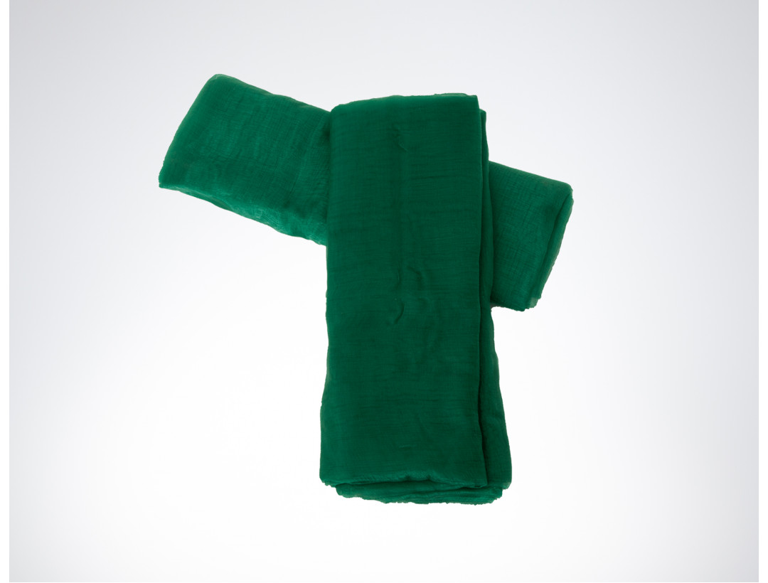 Dekostoffe Organza - Dunkelgrün