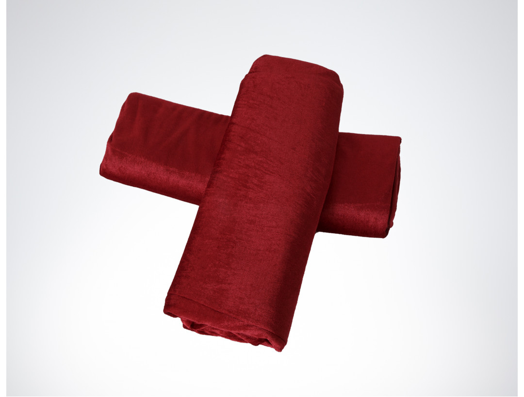 Dekostoffe Pannesamt - Rot