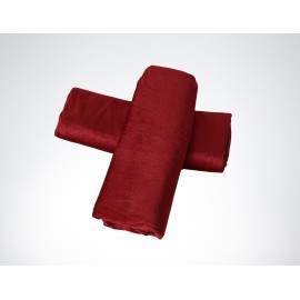 Dekostoffe Pannesamt - Rot