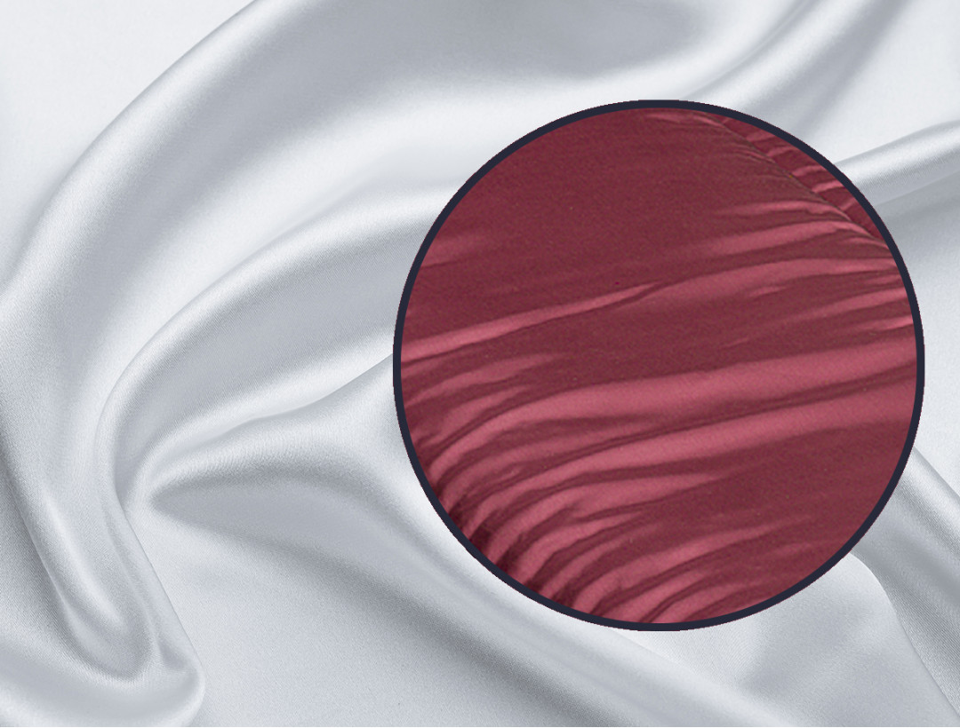 Laken Glanzseide bordeaux