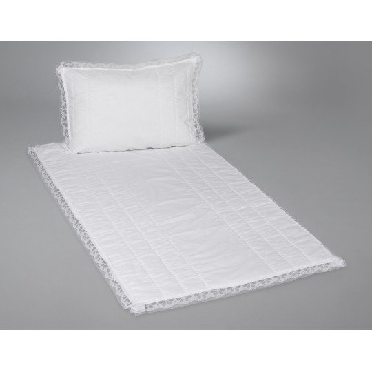 Linon, Polywatte mit Spitze