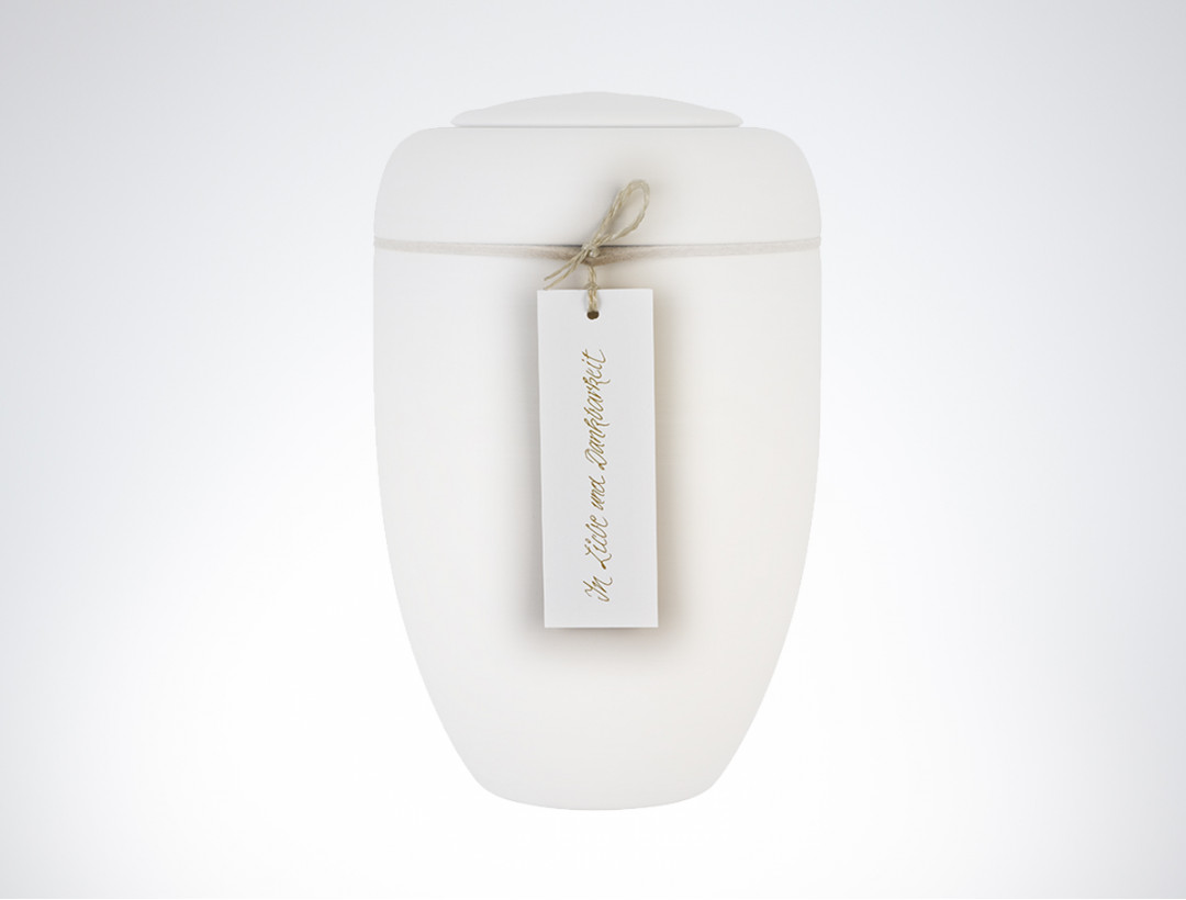 Papierbanner "In Liebe und Dankbarkeit"