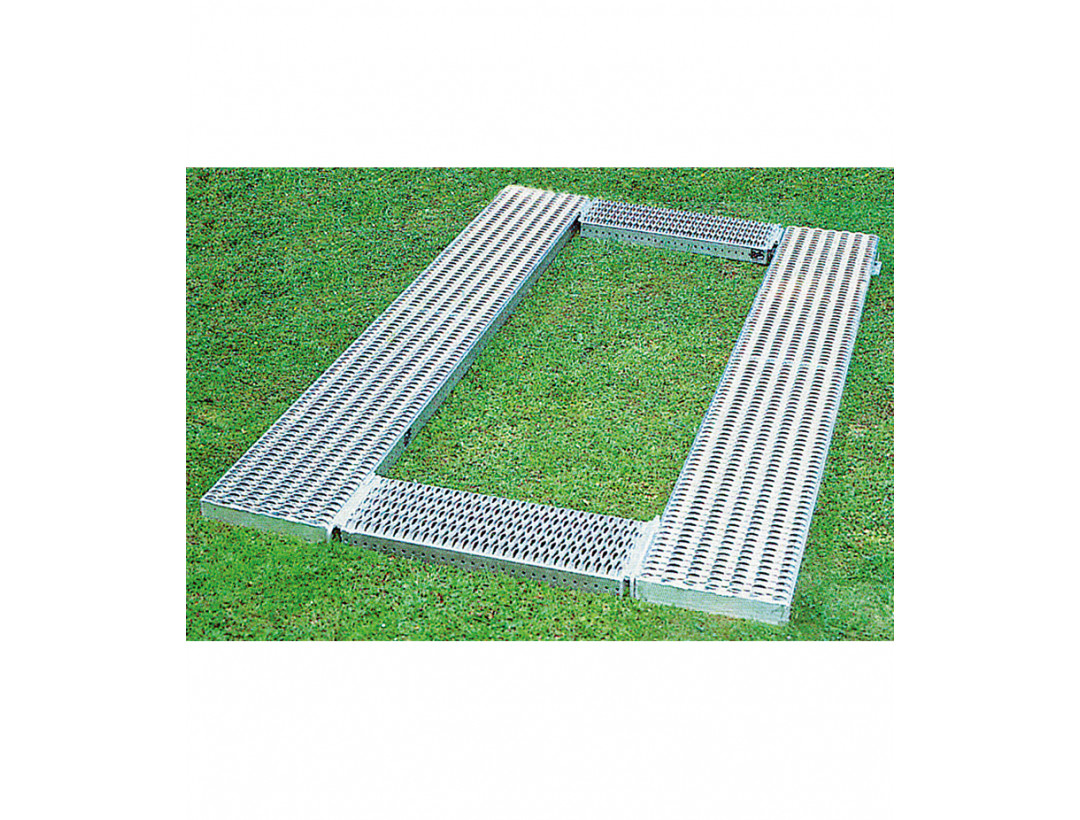 2 Längsroste 300x2800 mm, 2 Querroste 300x900 mm